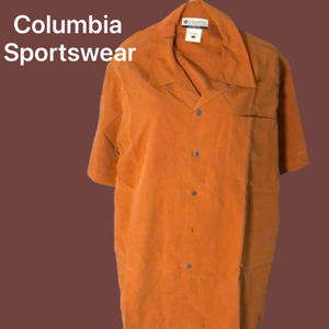 Columbia Sportswear (L) Rust/Brown plaid shirt